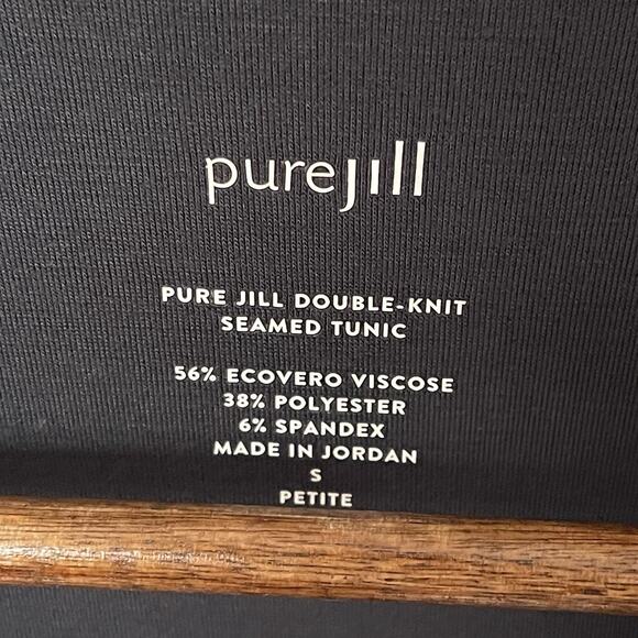 Pure Jill J Jill Double Knit Seamed Tunic‎ Top Size Size S Stretch Beach - Picture 3 of 5